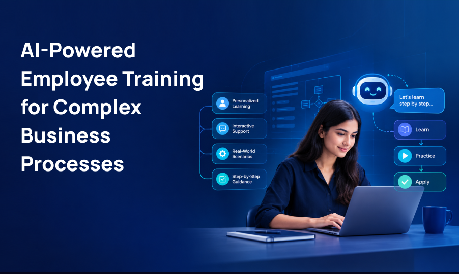 AI-powered employee training for complex business processes